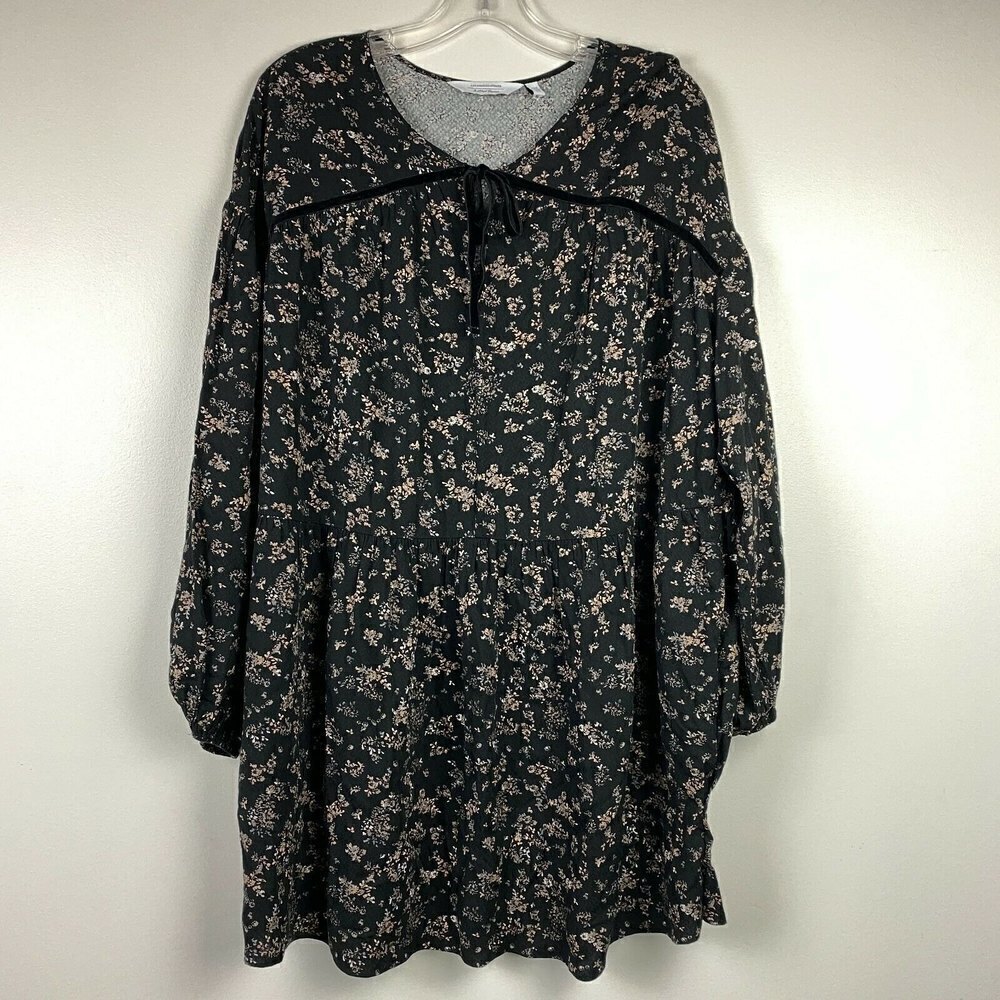 & Other Stories Relaxed A-Line Balloon Sleeve Mini Dress Babydoll Cottagecore 6
